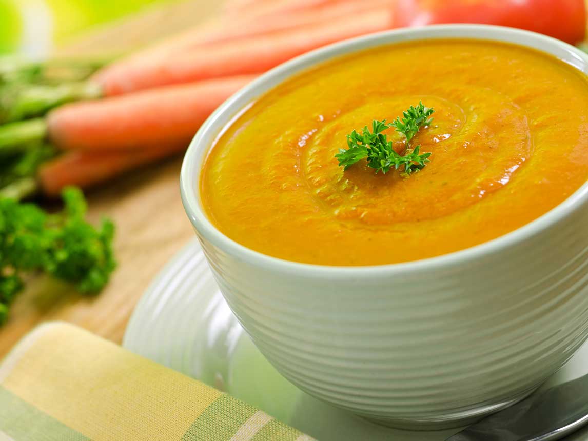 Calories provenant des Carottes - des Types, Caractéristiques et des Conseils 7 CarrotSoup_DT