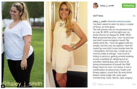 L'épouse a Perdu plus de 45 kg et Jusqu'à et le Jour du Mariage, Après la Honte de la Photo sur l'Application 15 haley2
