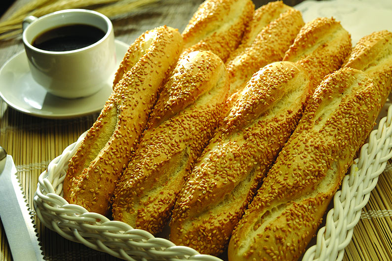 Calories dans Pain, le français - Type, les Caractéristiques et Conseils 3 le mini-baguette-graines de sésame