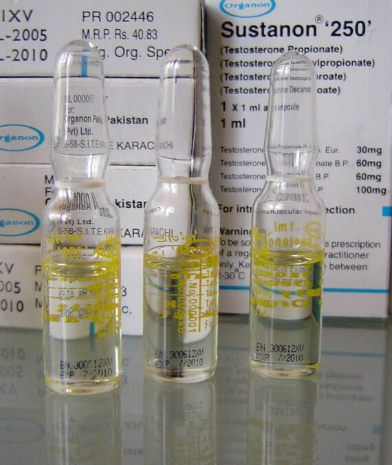 Sustanon - Ce que c'est, Comment il Fonctionne et Effets Secondaires 1 sustanon-250-testostérone-mélange-570x676